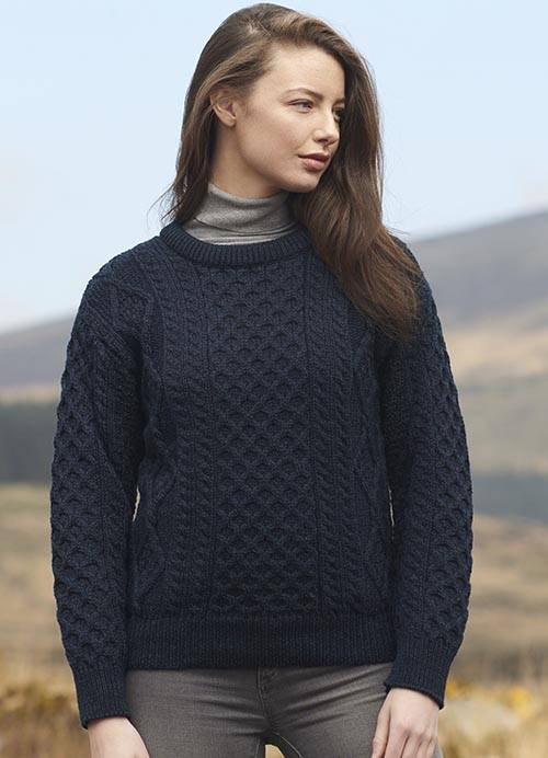 Aran Crafts Unisex Lightweight Crew Neck Sweater - Blackwatch – Fergus  Scottish Corner Shop Ltd.