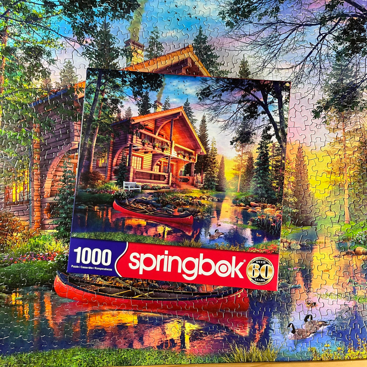 Springbok Log House Retreat Puzzle Fergus Scottish Corner Shop Ltd.