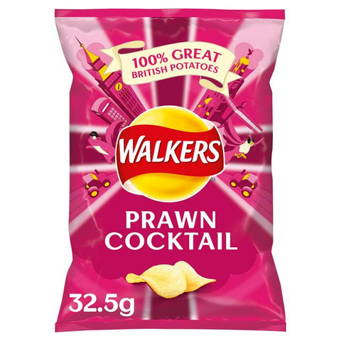 Walker's Prawn Cocktail Crisps - 32.5g