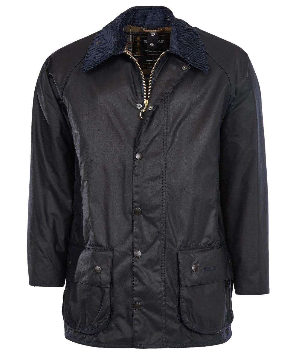 Navy barbour 2025 wax jacket