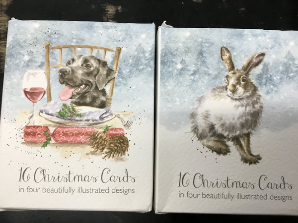 Wrendale 16 pack mini cards assorted