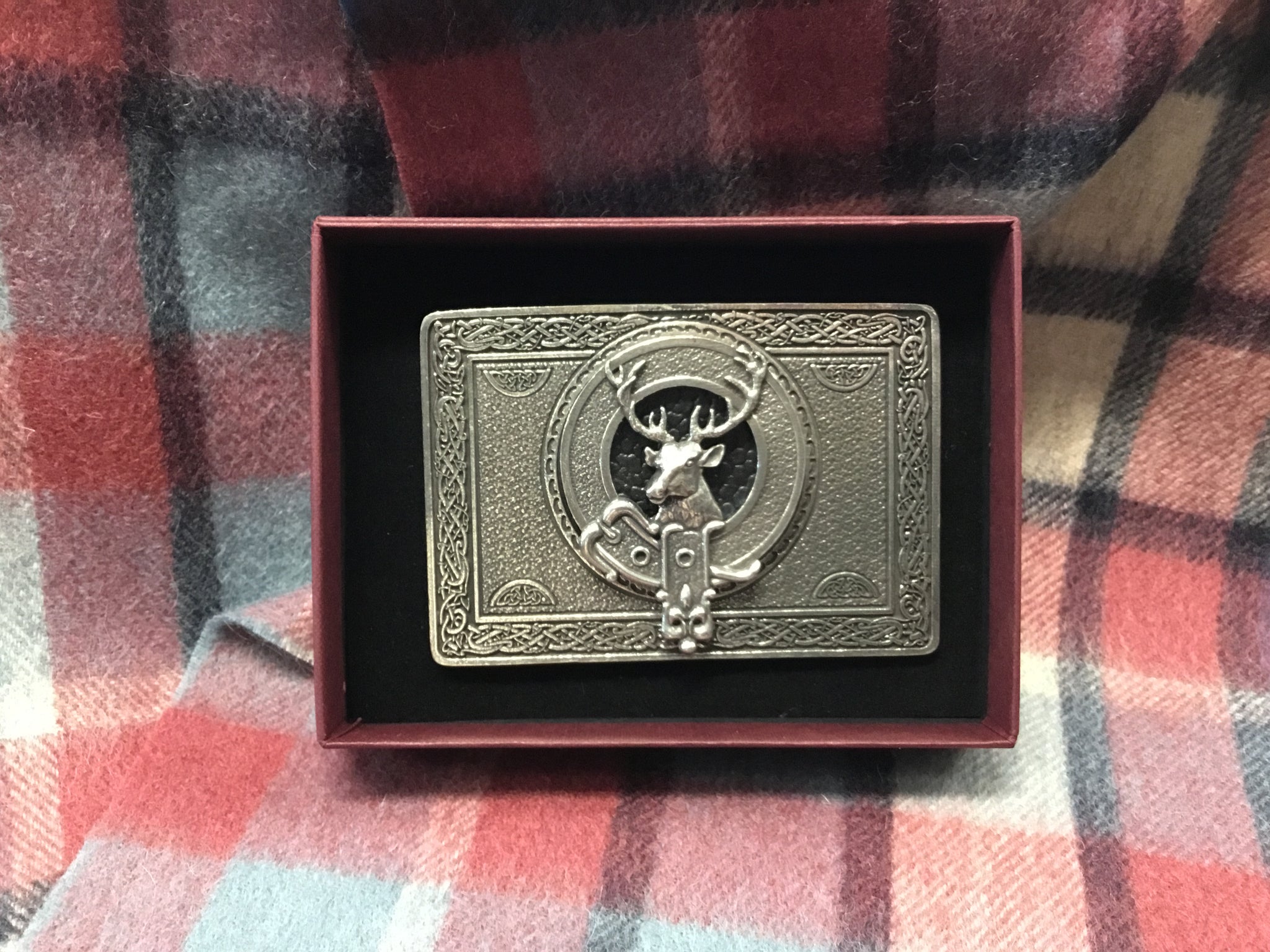 Belt Buckle - Standard Clan Crest Belt Buckle - Stag (St. Kilda)