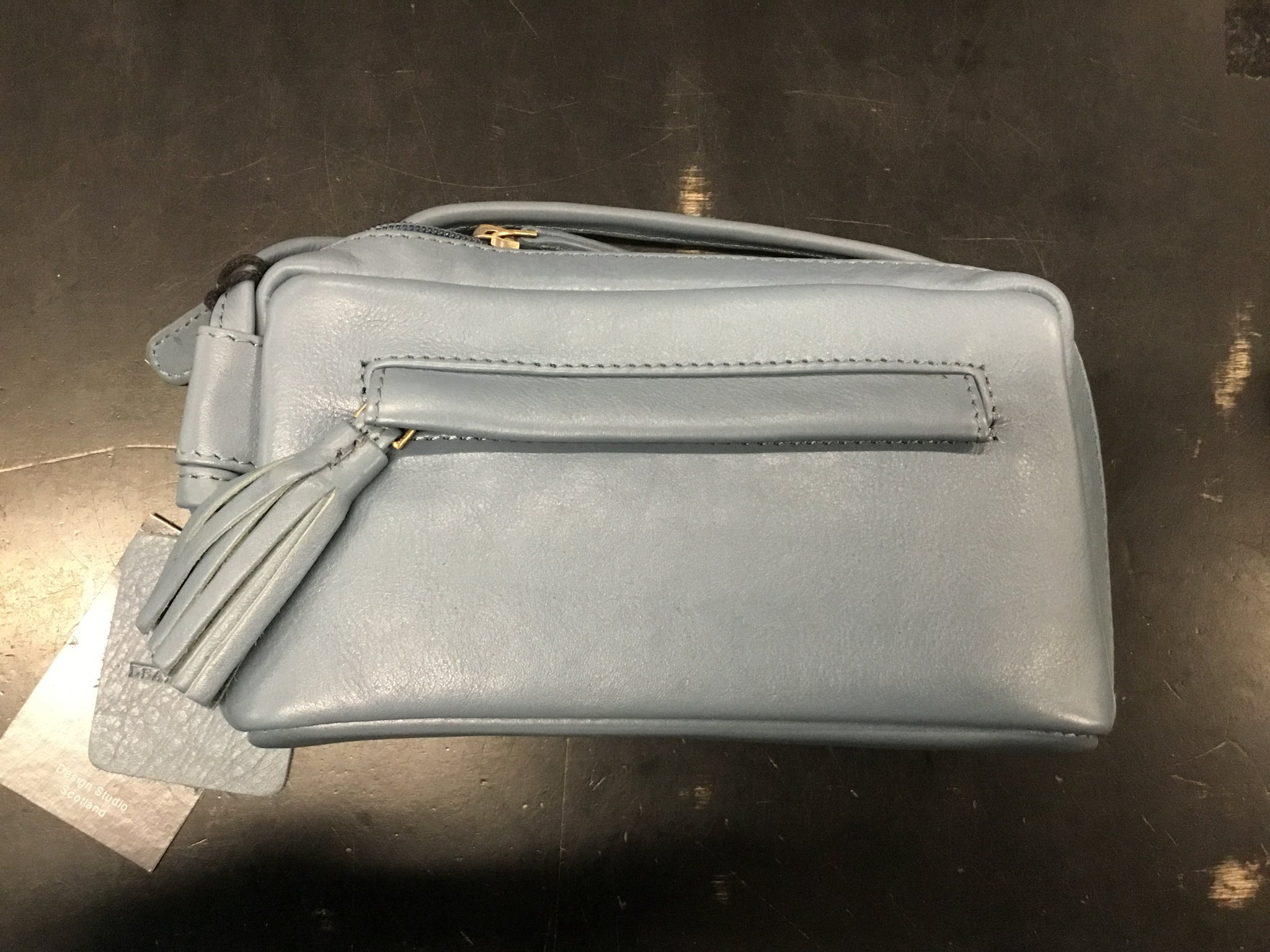 Cleo Bag Blue Leather