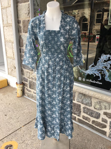 April Cornell - Eloise Prairie Dress (Smoke Blue)