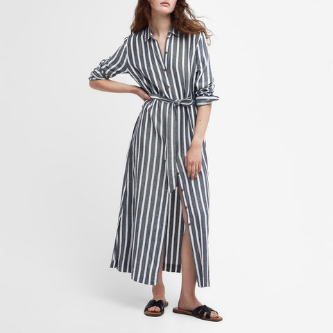 Barbour Annalise Maxi Dress - Navy Stripe