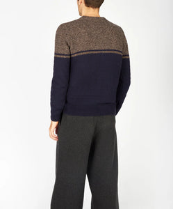 IrelandsEye Colour Block Crew Neck - Shadow Midnight