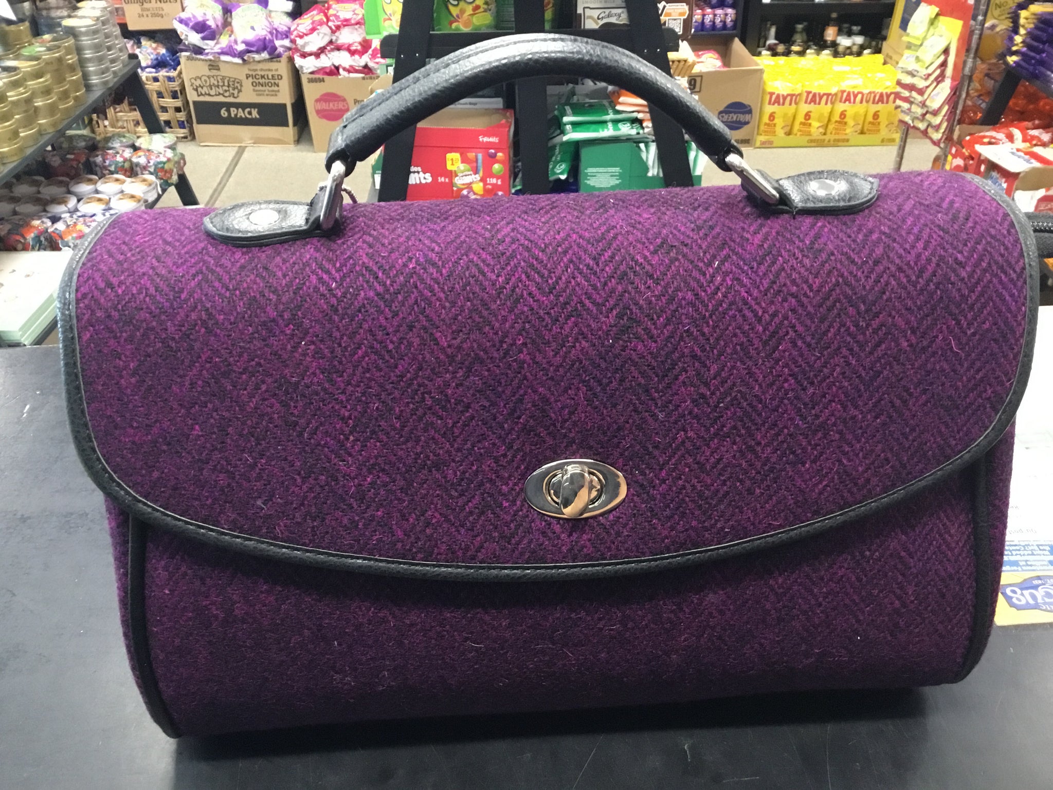 Harris Tweed Satchel Bag Calder'