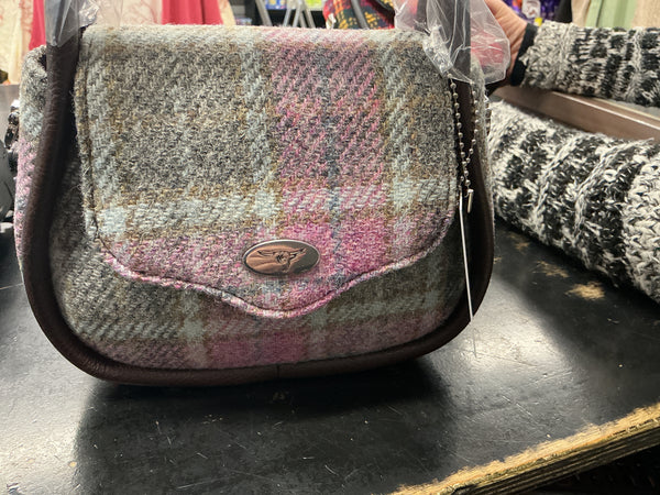 Harris Tweed Round Mini Handbag