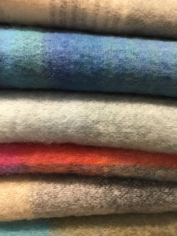 Foxford 75%mohair 25%wool throws