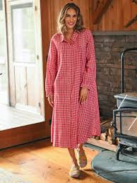 April Cornell farm girl plaid nightshirt