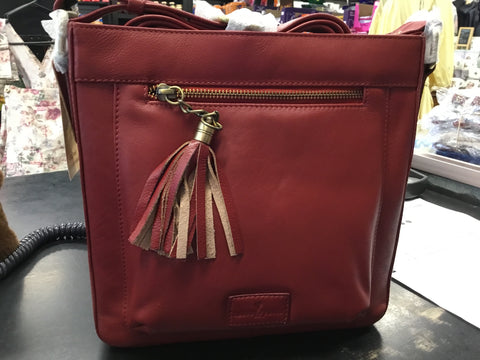 Leather guild Iona red leather