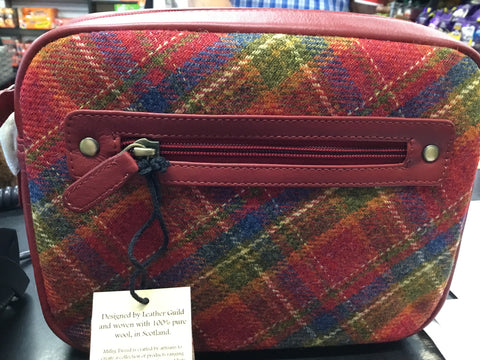 Leather guild brownie red Tweed/ leather'