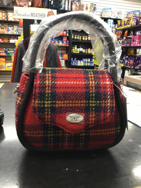 Harris Tweed Round Mini Handbag