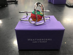 Heather Gems heart bangle (HBA23)