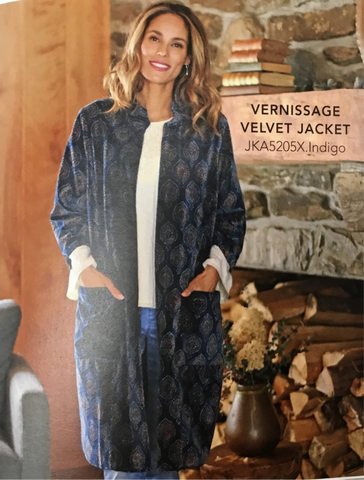 April Cornell vernissage velvet jacket