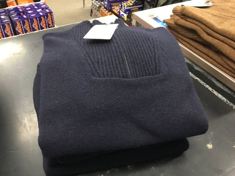 Barbour Nelson Essential Half Zip Navy