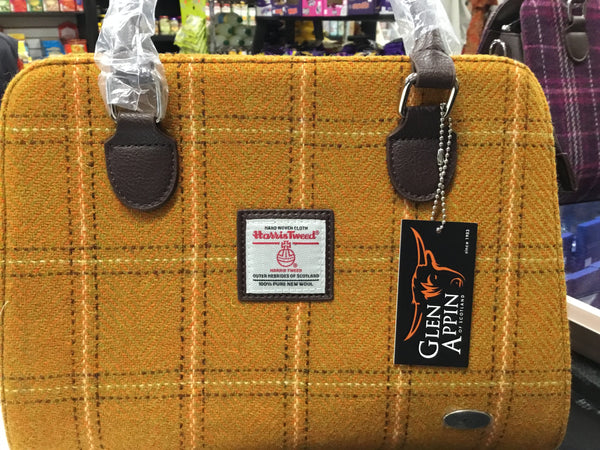 Harris Tweed Handbag Findhorn mustard