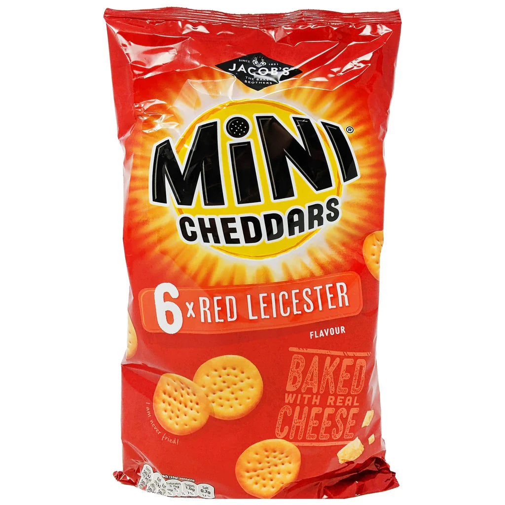 Jacob’s Mini Cheddars Red Leicester - 6 Pack