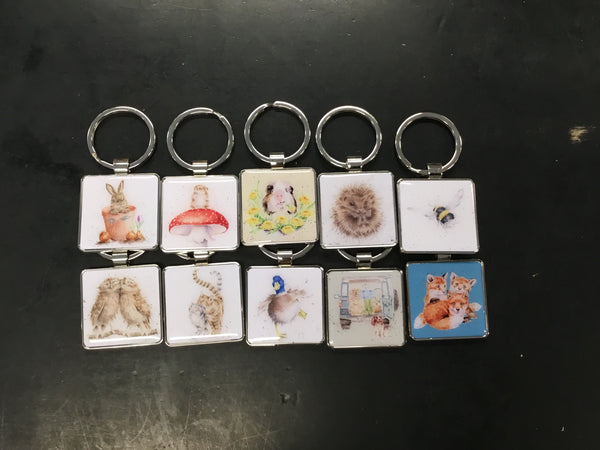 Wrendale Keychains Square