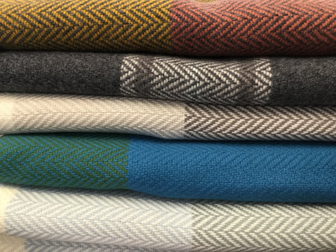 Foxford 95% wool 5% cashmere throw