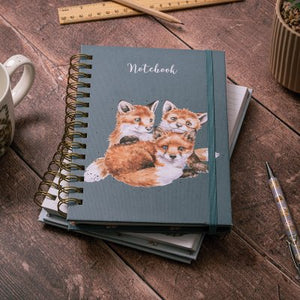 Wrendale Small Spiral Journal - Snug as a Cub