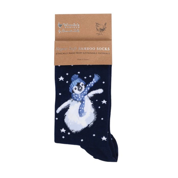 Wrendale Christmas Socks - Winter Wonderland Penguin