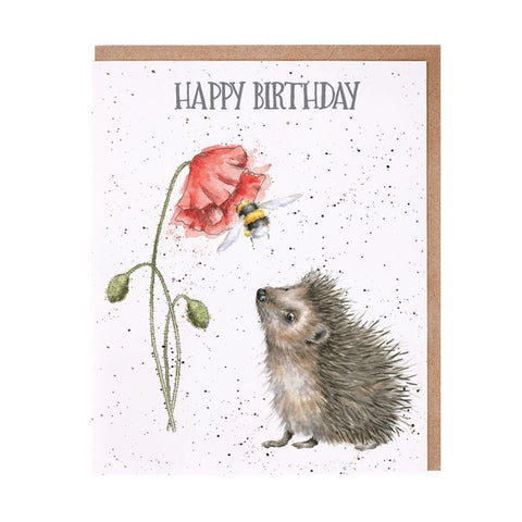 Wrendale Birthday Bee (Hedgehog) Card