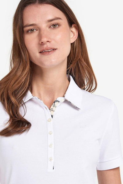 Barbour Portsdown Top - White/Primrose Tartan