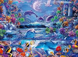 Ravensburger 500 pc moonlit magic glow in dark puzzle