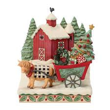 Jim Shore Full of Christmas Spirt highland coo scene