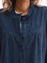 April Cornell -Skyline Corduroy Coat - Navy - JKA5036Z