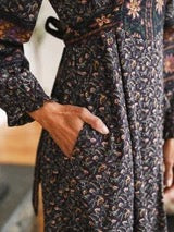 April Cornell - Posey Boho Dress - Dark Plum - DRA5120Z