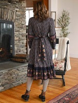 April Cornell - Posey Boho Dress - Dark Plum - DRA5120Z