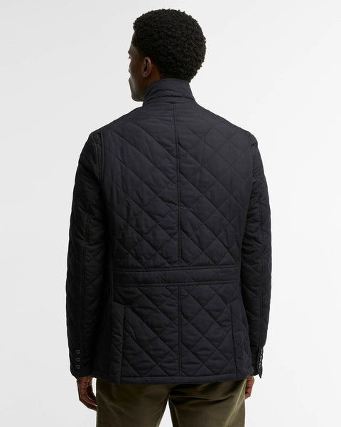Barbour  - Quilted Lutz Jacket - Men's - Navy -  MQU0508