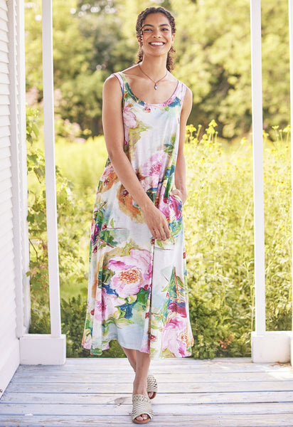 April Cornell - Peony Jersey Dress - Multi - DRA5199W