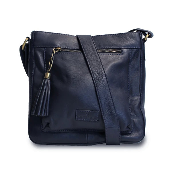 Leather Guild Iona Bag Navy Leather