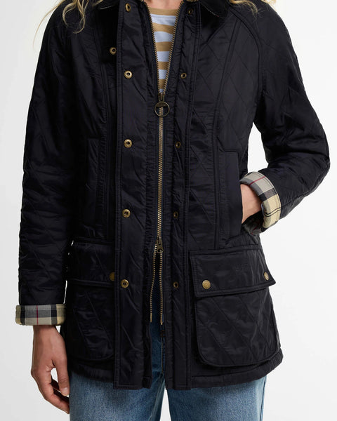 Barbour - Beadnell Polarquilt Jacket - Women's - Navy/Navy - LQU0471