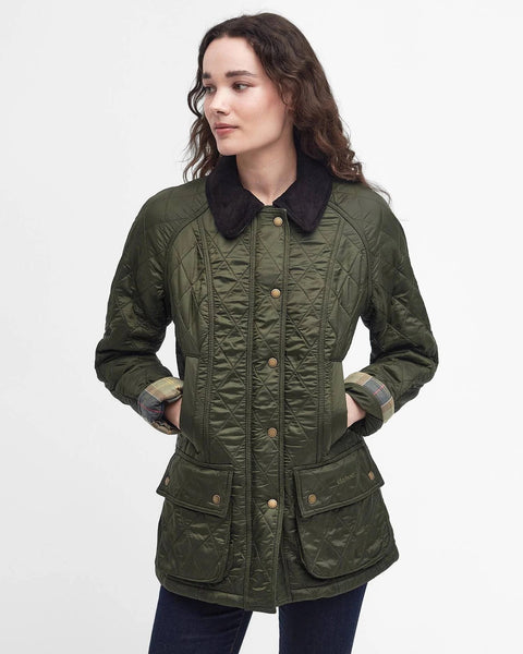Barbour - Beadnell Polarquilt Jacket - Women's - Olive - LQU0471
