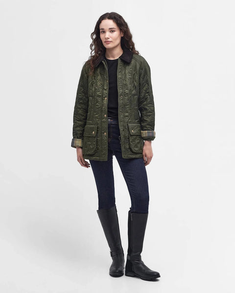 Barbour - Beadnell Polarquilt Jacket - Women's - Olive - LQU0471