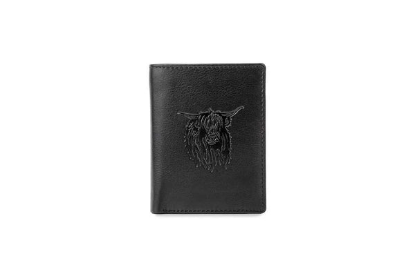 Leather Guild - Medford Coo Wallet - Macbeth Tweed/ Black Leather