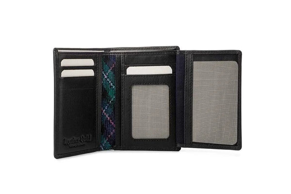 Leather Guild - Medford Stag Wallet - Black Leather