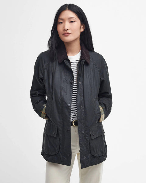 Barbour - Beadnell Wax Jacket - Women's - Sage - LWX0667