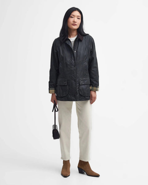 Barbour - Beadnell Wax Jacket - Women's - Sage - LWX0667