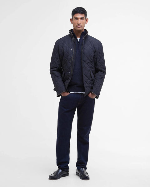 Barbour - Powell Quilted Jacket - Men's - Navy - MQU0281