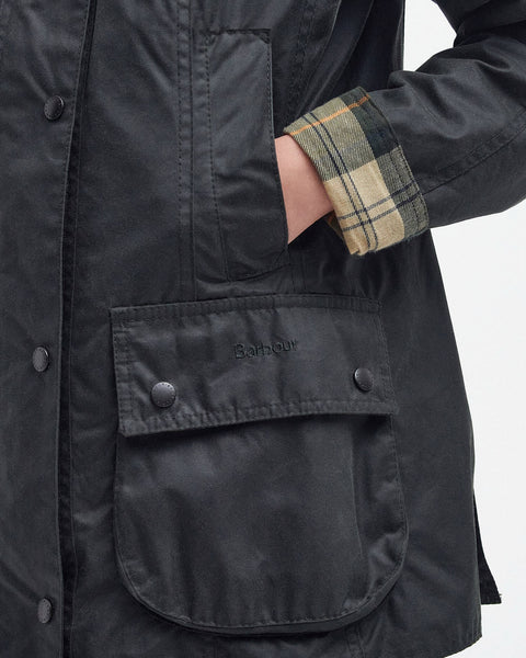 Barbour - Beadnell Wax Jacket - Women's - Sage - LWX0667