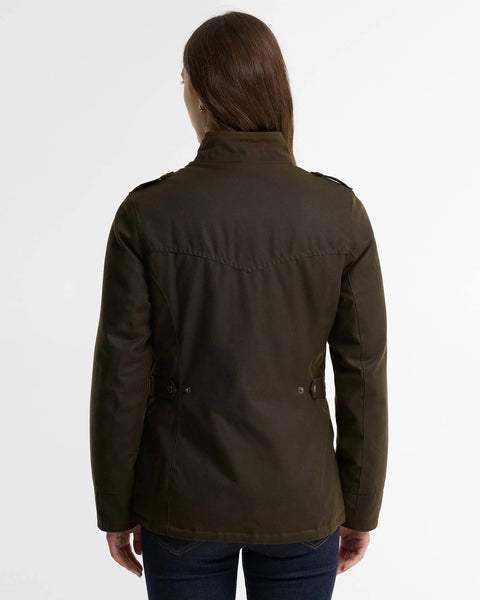 Barbour - Beadnell Winter Defence Wax Jacket - Women's - Olive/Classic - LWX1066