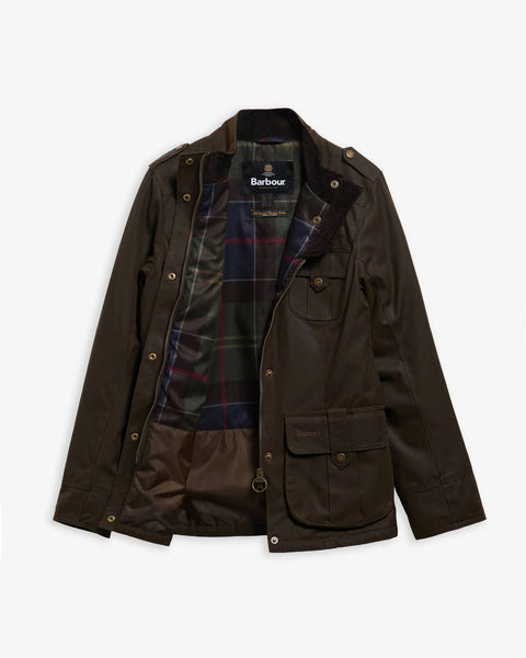 Barbour - Beadnell Winter Defence Wax Jacket - Women's - Olive/Classic - LWX1066
