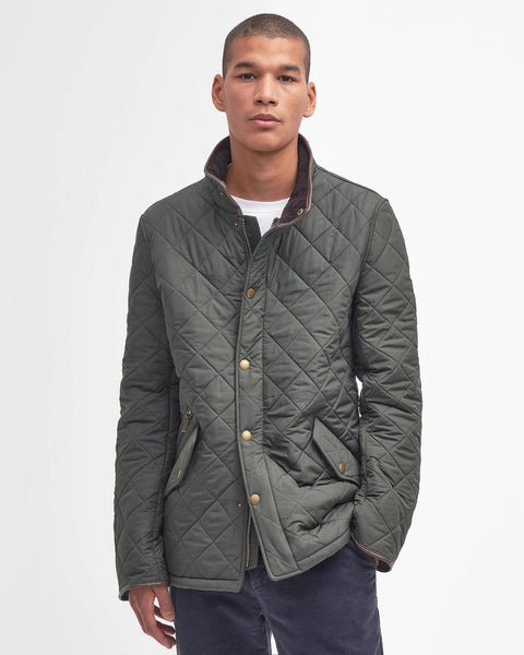 Barbour - Powell Quilted Jacket - Men's - Sage - MQU0281