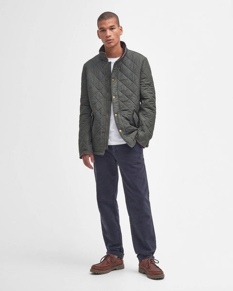 Barbour - Powell Quilted Jacket - Men's - Sage - MQU0281