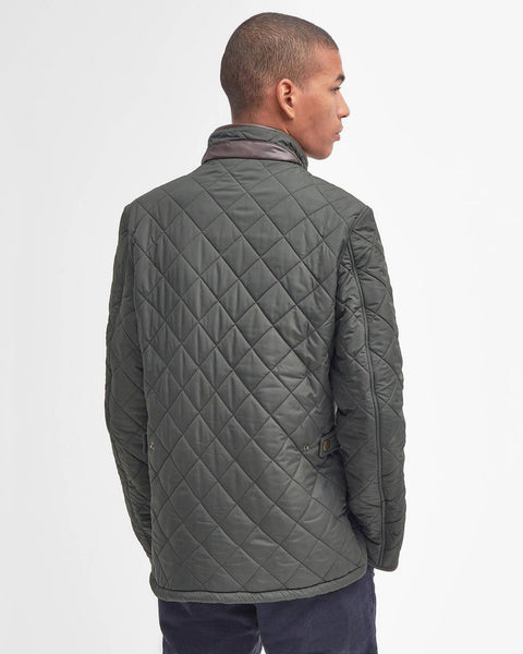 Barbour - Powell Quilted Jacket - Men's - Sage - MQU0281